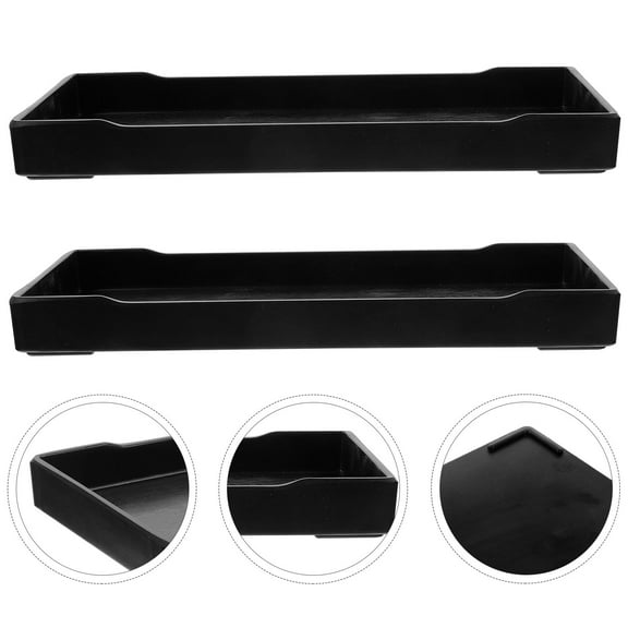 PBPBOX 2Pack Black Serving Platter for Daily Use Adults