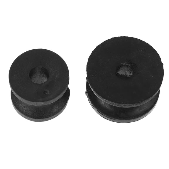 PBPBOX 2Pack Ceiling Mounted Pulley Wheel Plastic Black Noise Reduction for Business Owners