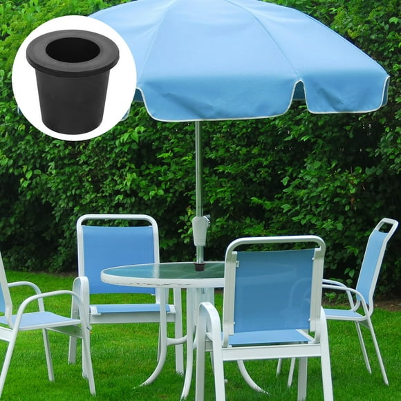 PBPBOX Outdoor Parasol Hole Plug Black Silicone Preventing Scratches or Dents 2Pcs 2.6x2.6x2.4in