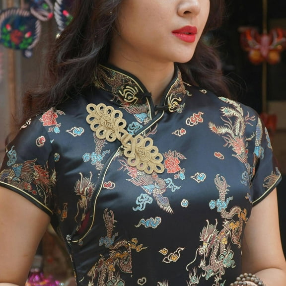 PBPBOX 2Pack Vintage Frog Closures Golden Polyester for Coats Projects