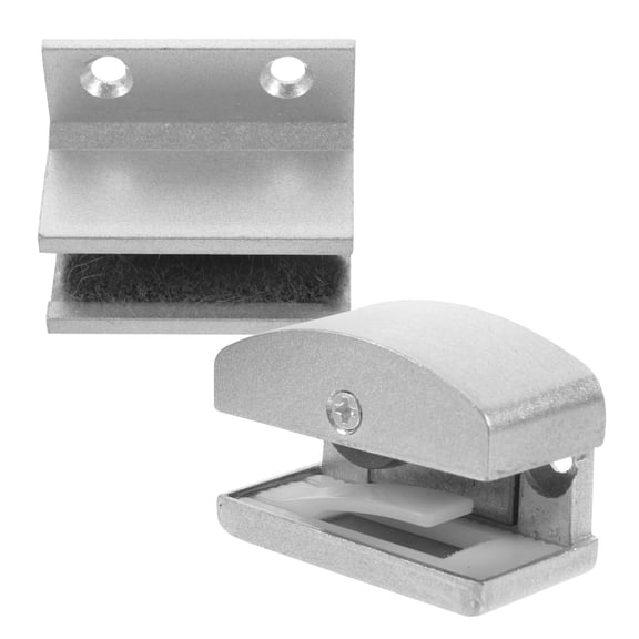 PBPBOX 2Pcs Bottom Shower Door Guide Smooth Movement Aluminum Hardware