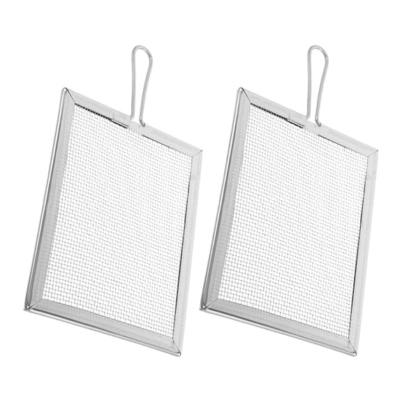 PBPBOX 2Pcs Ceramic Sifter with Handle Silver Fine Mesh for Sculpting Tools