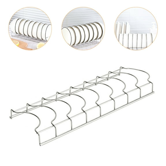 PBPBOX 2Pcs Countertop Utensil Drainer Stainless Steel Kitchen Dishes Drying Rack Home Use
