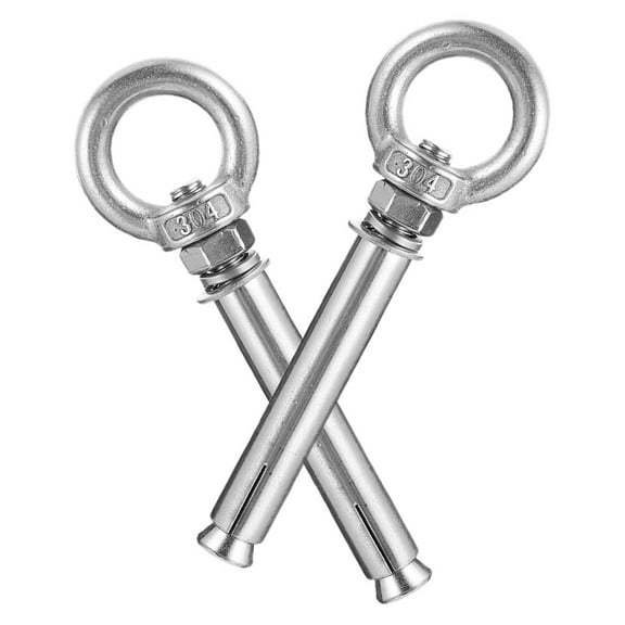 PBPBOX 2Pcs Stainless Steel Expansion Screw Bolts for Heavy Duty Concrete Wall Anchors