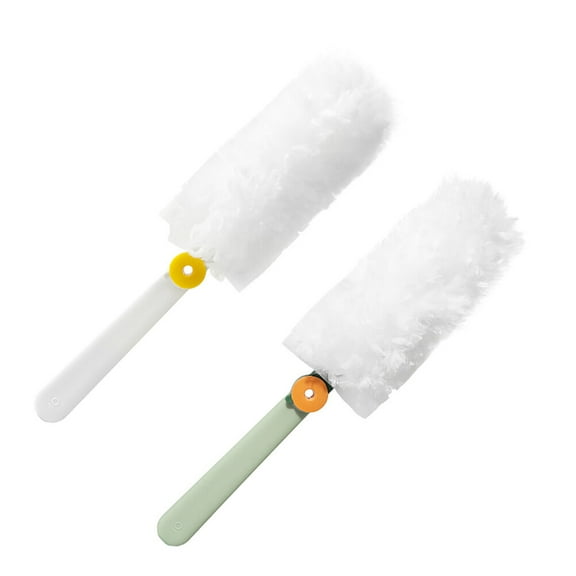 PBPBOX 2Pcs White Microfiber Hand Dusters with Strong Adsorption for Furniture Cleaning