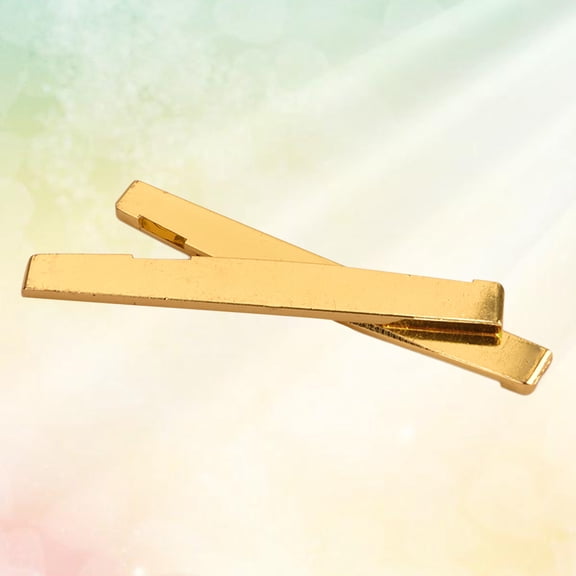 PBPBOX 2Pcs Golden Brass Guitar Saddle for Acoustic Guitar Bridge and Parts