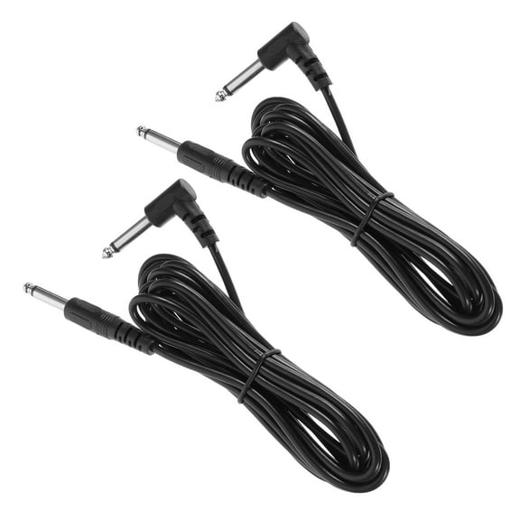 PBPBOX 2Pcs Instrument Cable Black Copper Signal Transmission for Hobbyists