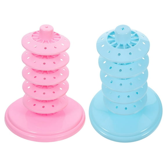 PBPBOX 2Pcs Multi-Layer Plastic Lollipop Display Rack for Dessert Shop Decor