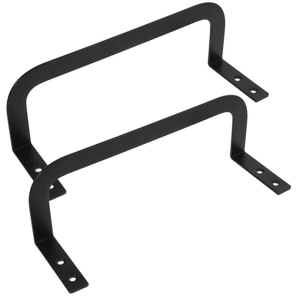 PBPBOX 2Pcs Black Metal Mattress Stopper Bars for Bed Frame Slide Prevention