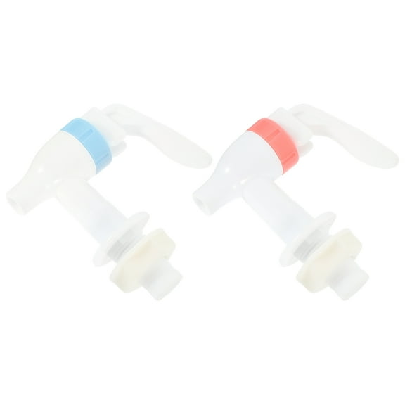 PBPBOX 2Pcs Plastic Water Dispenser Faucet Tap Sturdy Solid Construction Assorted Colors