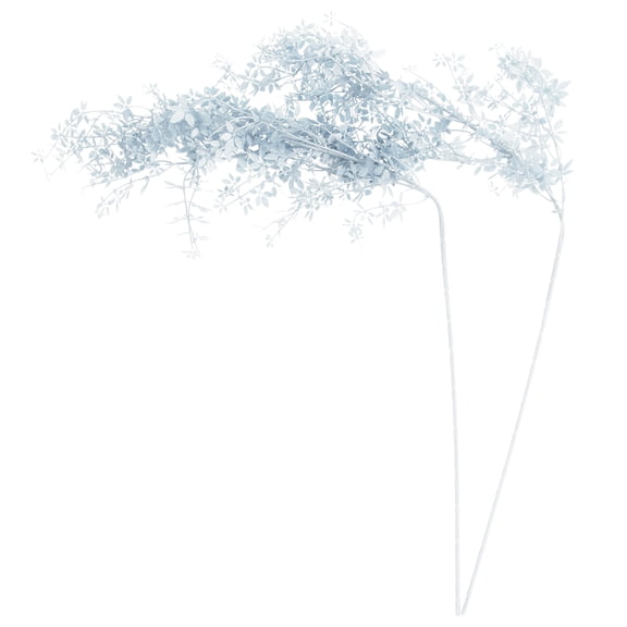 PBPBOX 2Pcs Artificial Plant Decor Blue Fake Leaf for Unique Home Decoration