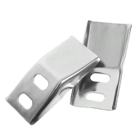 PBPBOX 2Pcs Silver Metal Small Brackets for Urinal Bathroom Bracket Set with Fixing Bolts Easy Mount