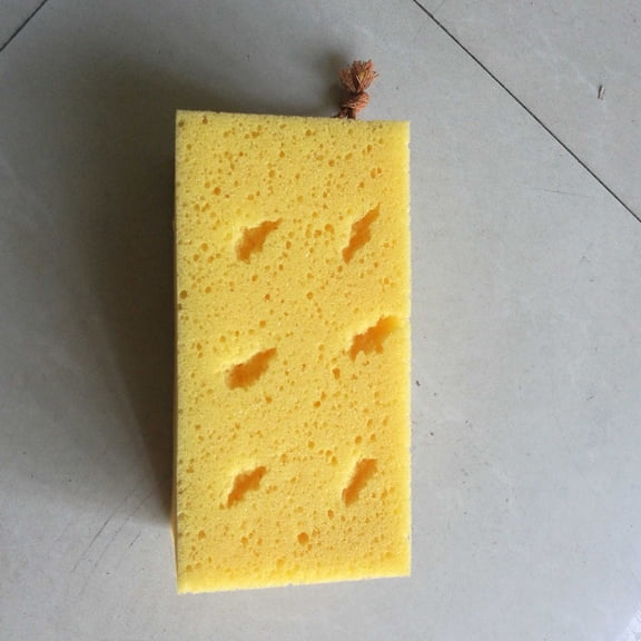 PBPBOX 2Pcs Car Wash Sponge Yellow High Density Absorbent for Vehicle Cleaning