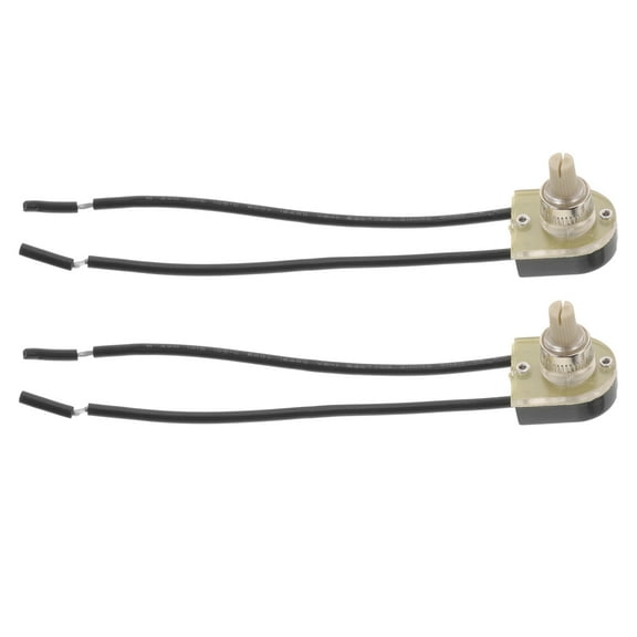 PBPBOX 2Pcs Table Knob Switch Dual Wire Desk Lamp Rotary Switch with Assorted Colors
