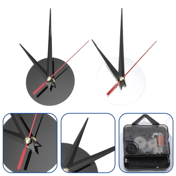 PBPBOX 2Sets Wall Clock Movement Replacement White Sturdy Quiet Mechanism for Classroom and Home