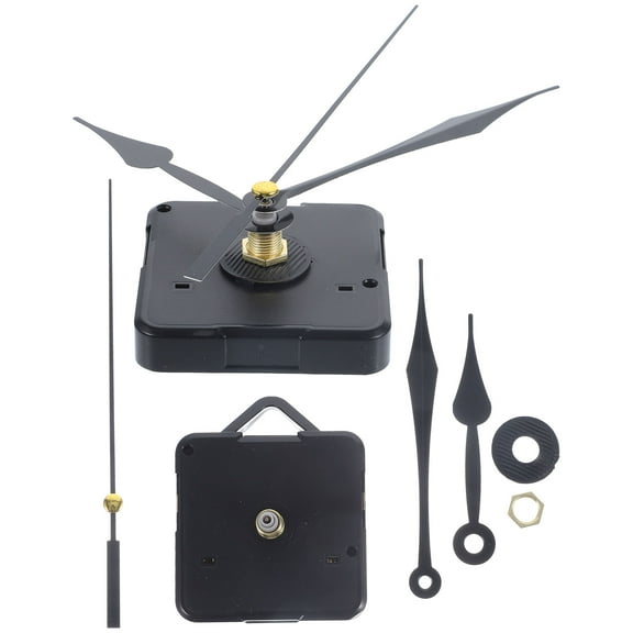 PBPBOX Replacement Clock Movement Black High-Torque Plastic Metal for Wall Clocks