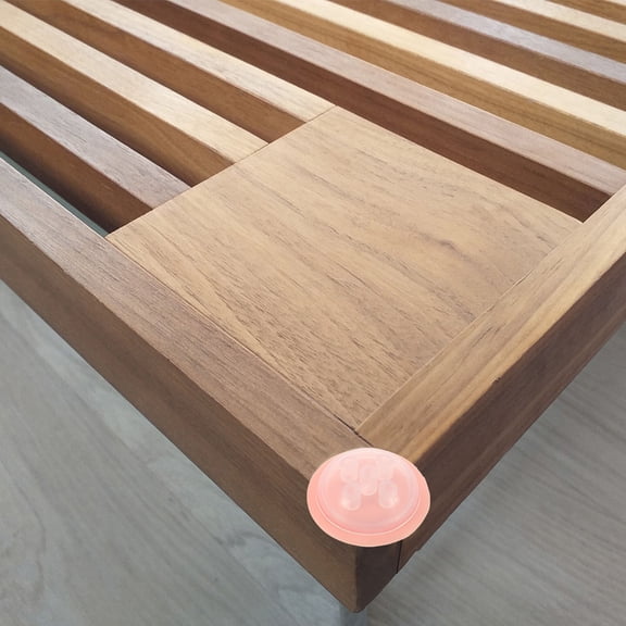 PBPBOX 2Pcs Pink Furniture Corner Protectors Rubber Adhesive Edge Guards for Home