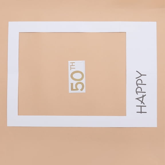 PBPBOX Creative Design Birthday Frame Prop Assorted Color 2 2Pcs