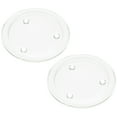 thumbnail image 1 of PBPBOX Rustic Candle Base Glass Plate Transparent 2Pcs Home Decor, 1 of 8