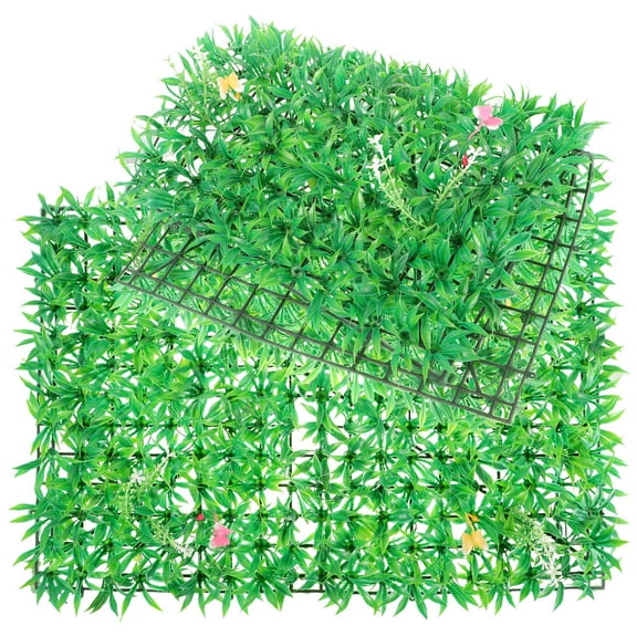 PBPBOX 2Pcs Green Artificial Plant Wall Panel Faux Leaf Screen for Decor