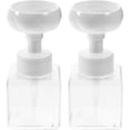 thumbnail image 1 of PBPBOX 2Pcs Refillable Transparent Soap Dispenser Bottles with Leak Proof Pump for Home Bathroom Use, 1 of 8