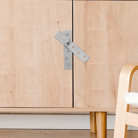 PBPBOX Pivot Hinge For Hidden Door Home Use Stainless Steel Silver 2Pcs