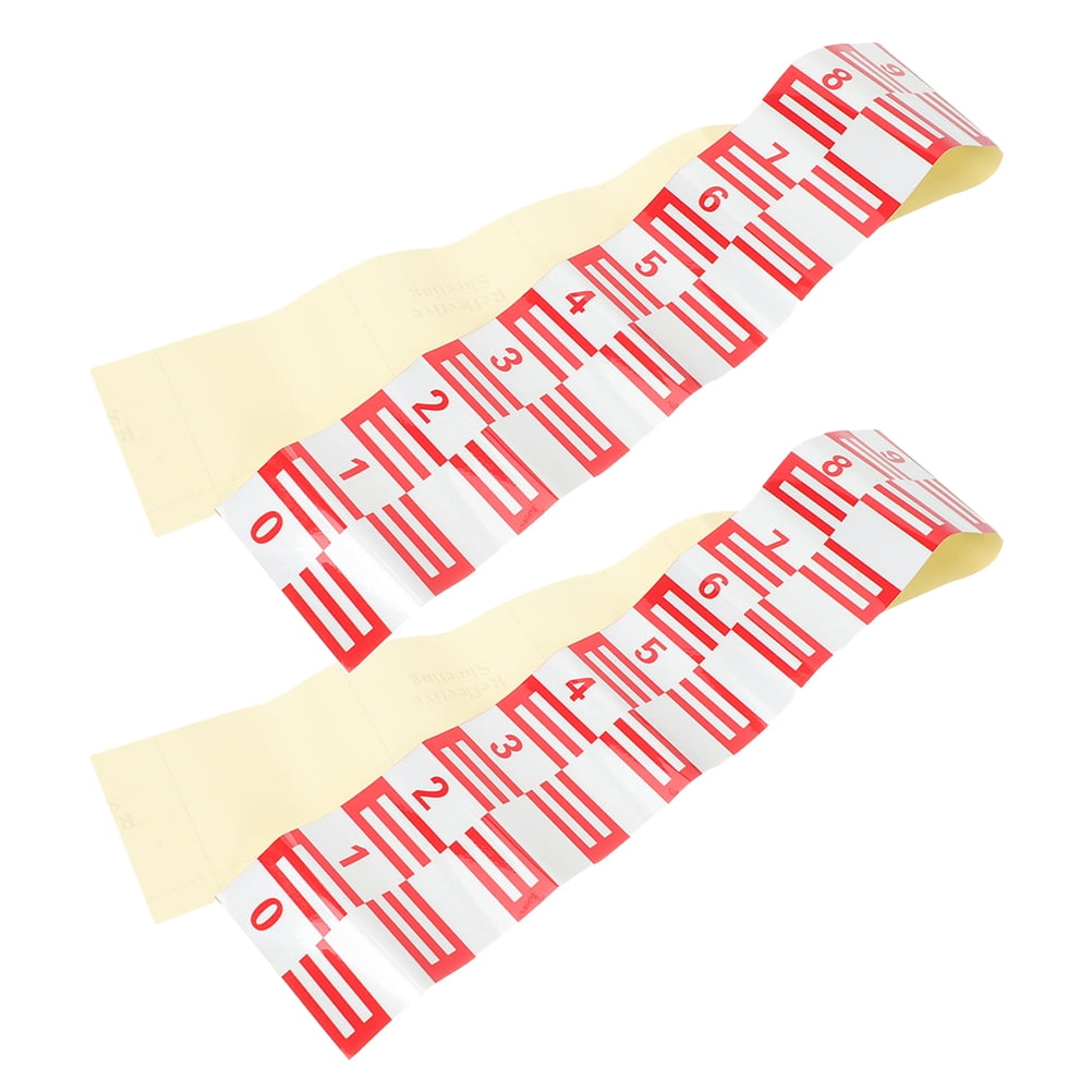 Pool Map Indicator PBPBOX 2Pcs Red Reflective Pool Water Level Indicator Sticker ...