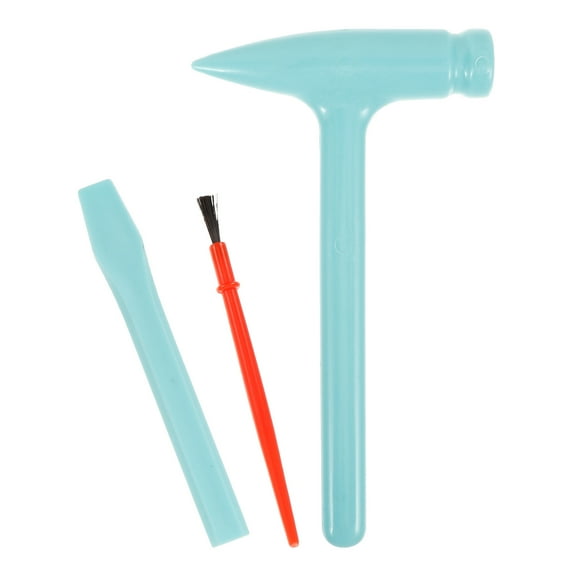 PBPBOX Excavation Kit Digging Hammer Chisel Brush Plastic 3 Sets