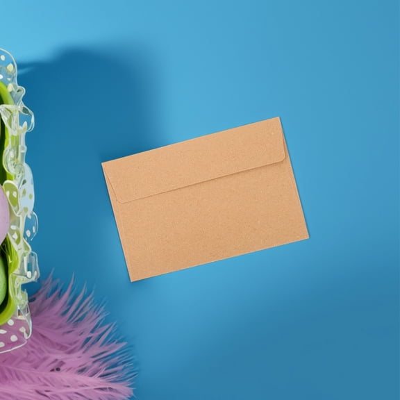 PBPBOX Invitation Envelopes Set Khaki Kraft Paper Self Adhesive for Party Use Pbpbox 30Pcs