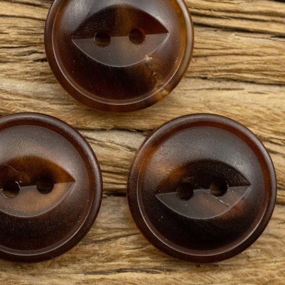 PBPBOX 30Pcs Sewing Decorative Buttons for Sweaters Jackets by Tailors Brown Color