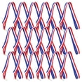 thumbnail image 1 of PBPBOX 30Pcs Assorted Color Medal Neck Ribbons with Snap Clips for Sports Awards and Decoration, 1 of 8