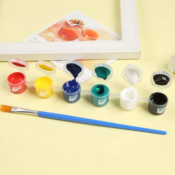 PBPBOX 30Pcs Transparent Plastic Paint Pots with Lids for Storage and Organization of Paints and Craft Supplies