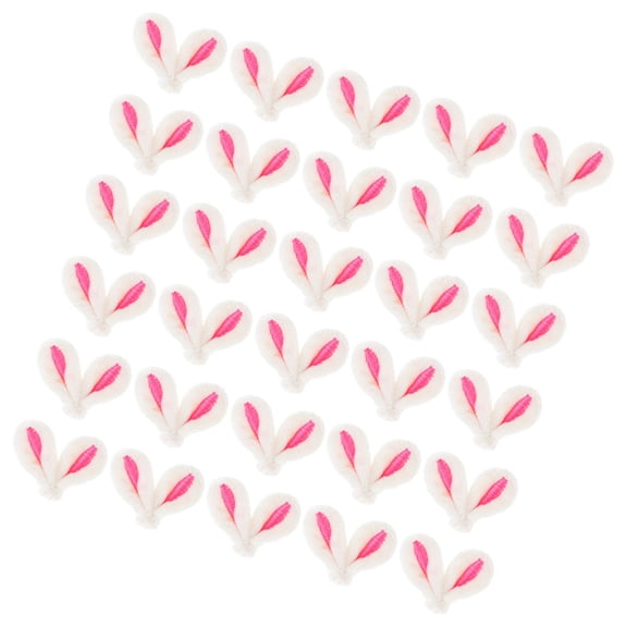 PBPBOX 30pcs Rabbit Ear Clips Decor Animal Hair Clip DIY Craft Accessories for Adult Use
