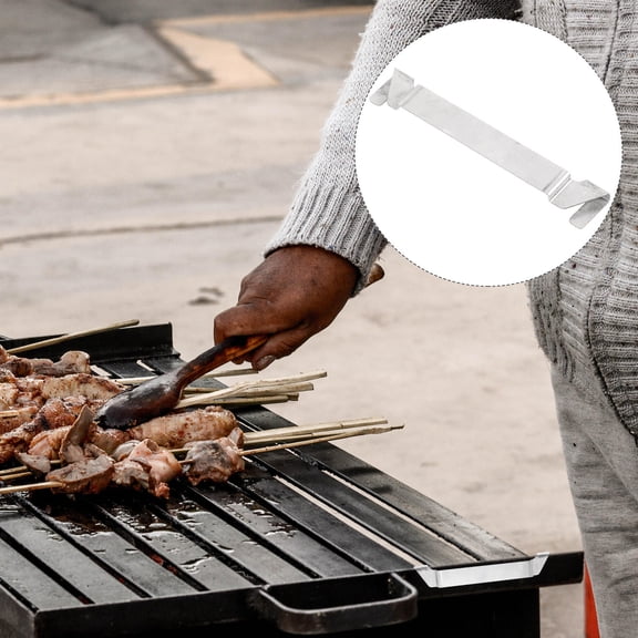 PBPBOX Grill Barbecue Tool Rack Silver Adults 1Pcs 5.9X0.98In