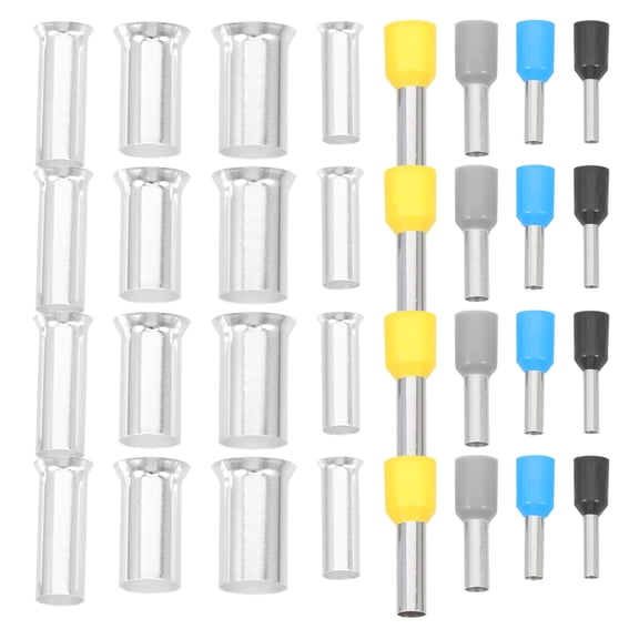 PBPBOX Wire Connectors Terminals Wire Ferrules Tinned Copper 390Pcs Assorted Color
