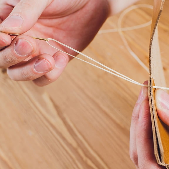 PBPBOX 3Pcs Sewing Wax Thread Flat Waxed Line Durable Stitching Cord for Projects