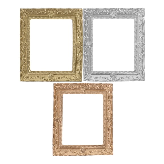 PBPBOX 3Pack Small Frames Resin Decorative Tiny Dollhouse Decoration for Enthusiasts