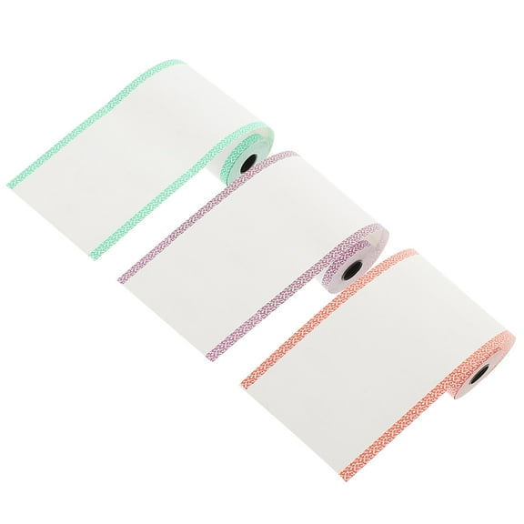 PBPBOX 3Pack of Printing Paper Rolls for Cash Register Printable Assorted Color