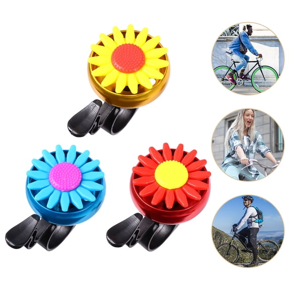 PBPBOX 3Pcs Assorted Color Bike Safety Bell for Standard Bikes Practical Hand Ringing