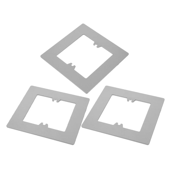 PBPBOX 3Pcs Grey Wall Outlet Cover Plates Decorative Light Plates Gap Repair Design