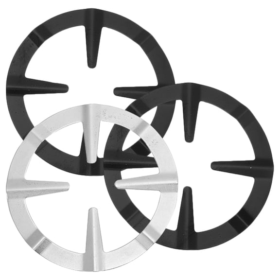 PBPBOX Gas Stove Windproof Ring Gas Stove Rack Iron 3Pcs Black