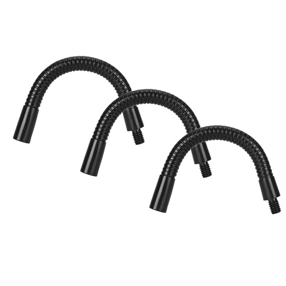 PBPBOX 3Pcs Black Mic Holder Extension Rod with Metal Bendable Pole for Adjustable Microphone Placement