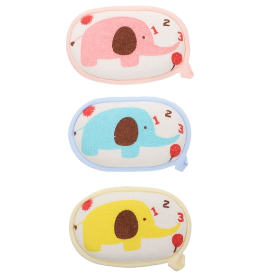 PBPBOX 3pcs Bath Sponges Soft Bath Scrubbers For Gentle Exfoliation Suitable For Newborns And Bathing Tools