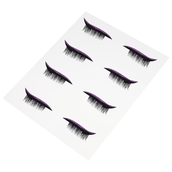 PBPBOX 4 Pairs Eye Line Strip Decal Eyelash Accessories Self Adhesive for Cosplay