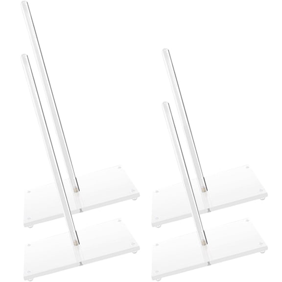 PBPBOX 4Pcs Clear Acrylic Donut Holder Tower Sturdy Lightweight Display Organizer for Events