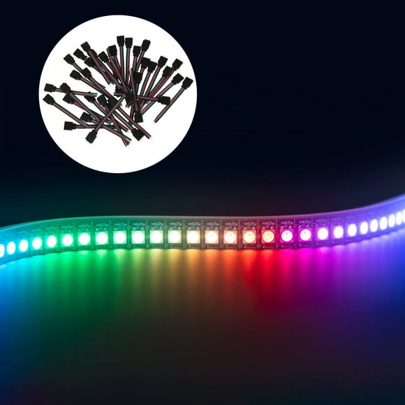 PBPBOX 40Pcs Led Strip Connector Wire Cable With 4 Pins For Rgb Led Lights Snap Connector and