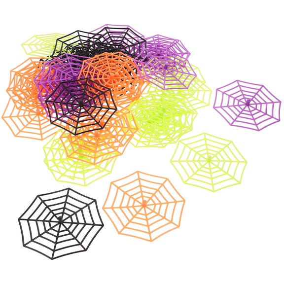 PBPBOX 40Pcs Cute Decor Spider Web Decor Plastic Decoration for Parties