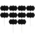 thumbnail image 1 of PBPBOX 48Pcs Lightweight Black Writable Cheese Markers Decorative Wedding Buffet Labels, 1 of 6