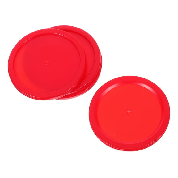 PBPBOX Hockey Equipment Air Hockey Pushers Pucks Red 4PCS Plastic Replacement