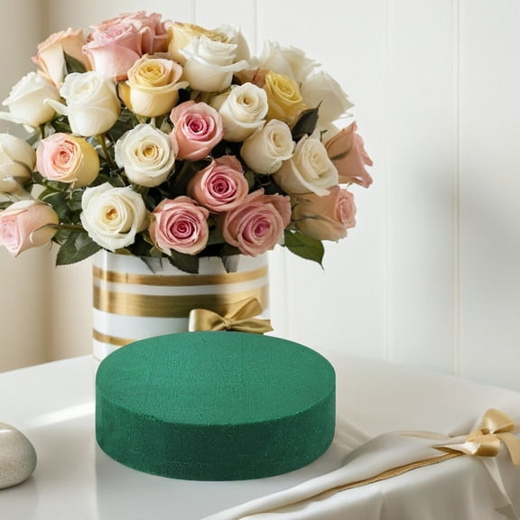 PBPBOX Artificial Flower Blocks Green Secure Fixation for Party 4Pcs